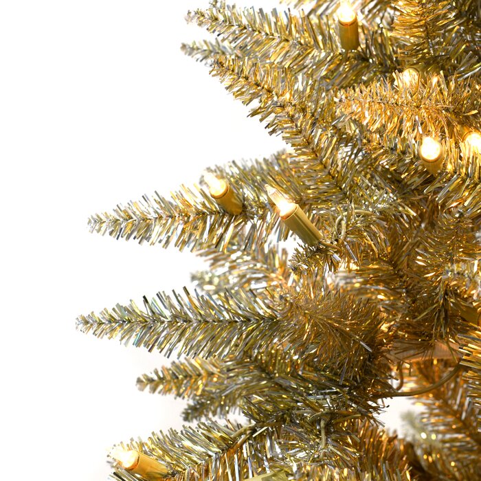 5' Lighted Faux Spruce Christmas Tree