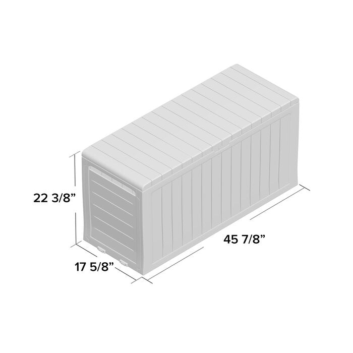 Dark brown Marvel Plus 71 Gallon Resin Deck Box LX4632