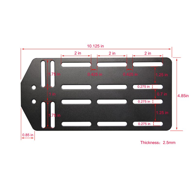 Black Mason Bed Frame Bracket (Set of 2) CL677