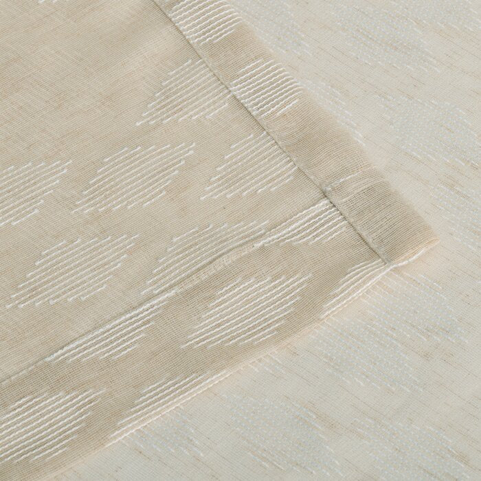 52" W x 84" L Matanna Polyester Sheer Curtain Pair (Set of 2)