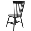 Black Matanna Solid Wood Windsor Back Side Chair (Set of 2)