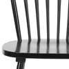 Black Matanna Solid Wood Windsor Back Side Chair (Set of 2)