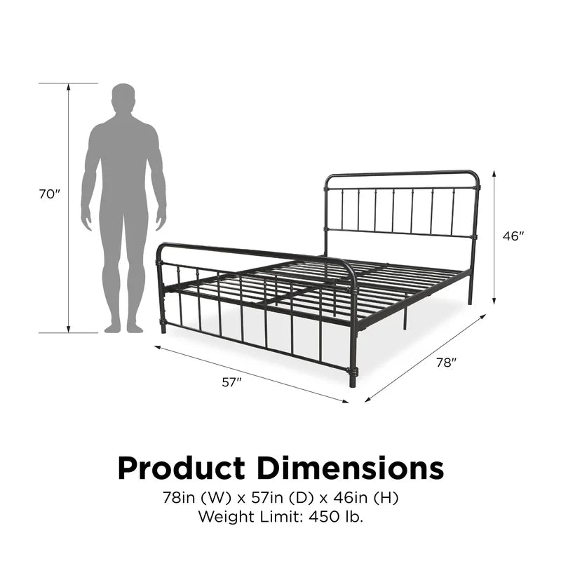 Full / Double Black Matheney Platform Bed