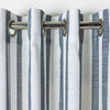 Matt Striped Semi-Sheer Grommet Single Curtain Panel #CR1175