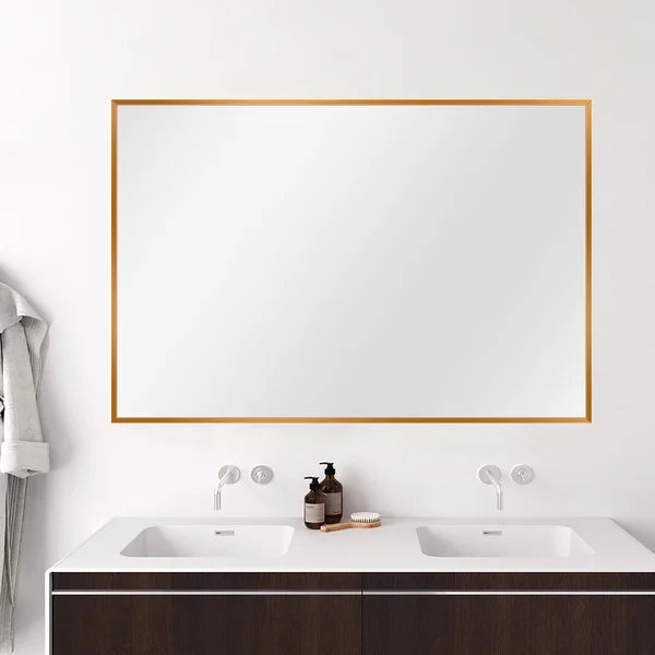 38" x 26" Gold Matthews Bathroom / Vanity Mirror