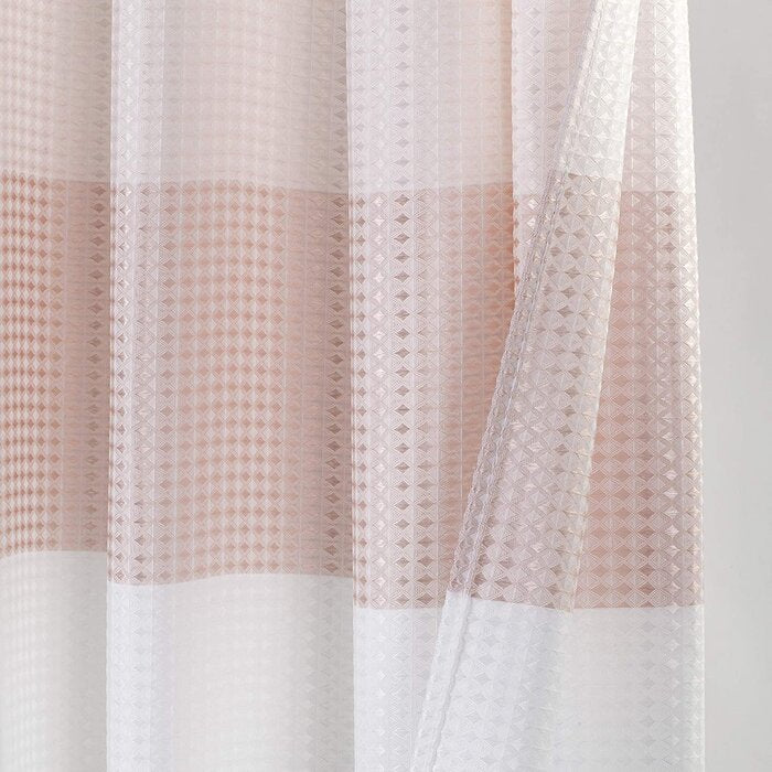 Mauldin Waffle Weave Fabric Single Shower Curtain EE797