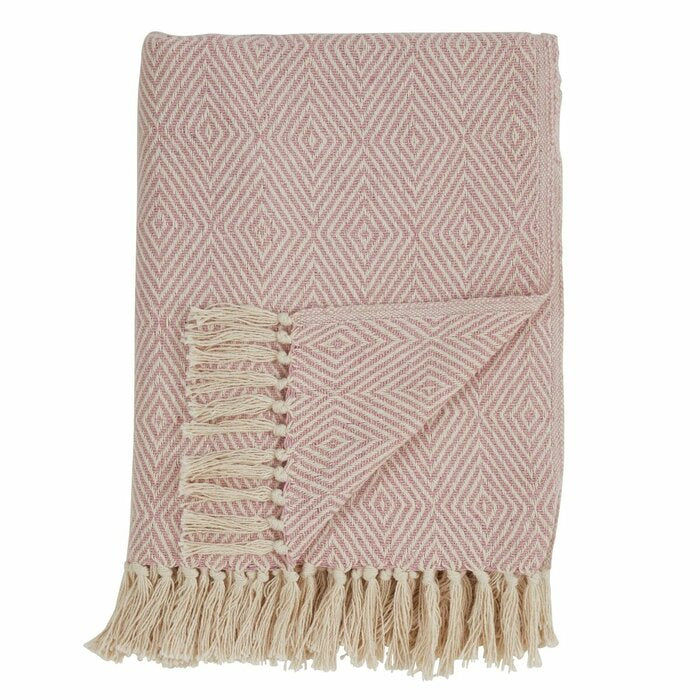 Mayer Cotton Blanket, Pink (#K1092)