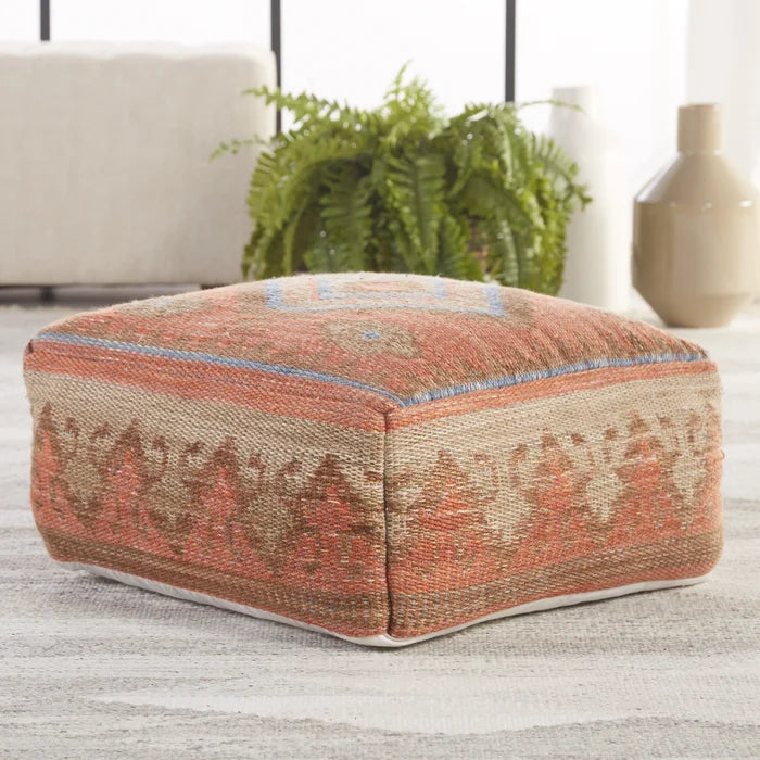 Mayer Outdoor Ottoman with Cushion, 20" x 20" x 8"