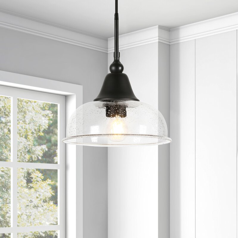 Black McMillian 1 - Light Single Dome Pendant