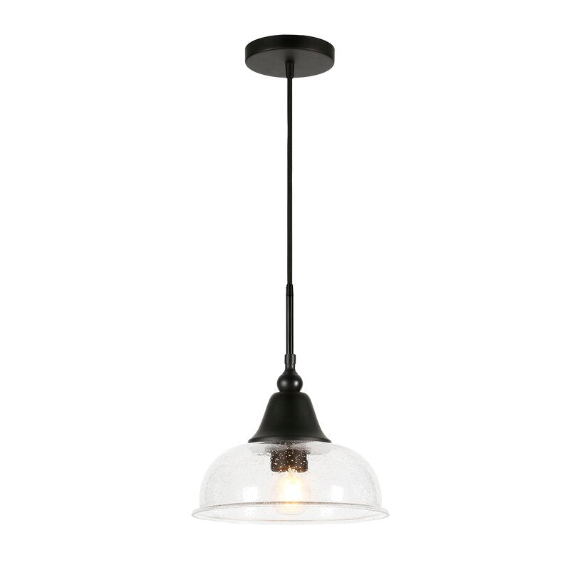 Black McMillian 1 - Light Single Dome Pendant