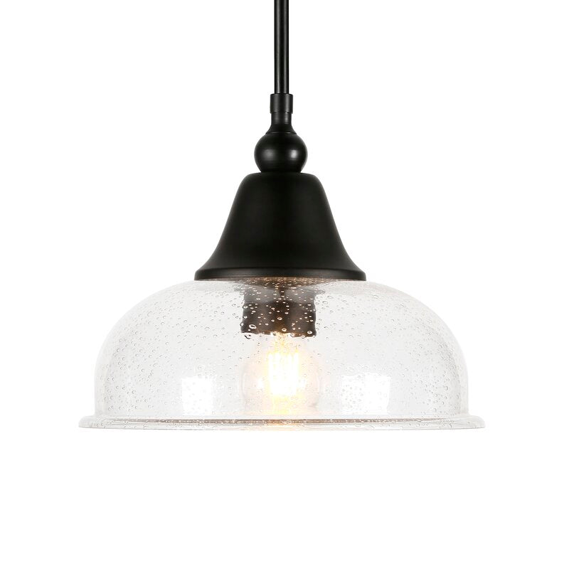 Black McMillian 1 - Light Single Dome Pendant