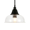Black McMillian 1 - Light Single Dome Pendant
