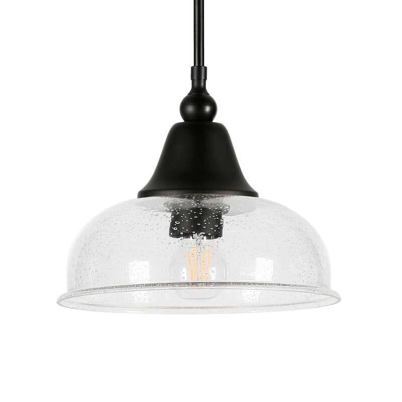 Black McMillian 1 - Light Single Dome Pendant