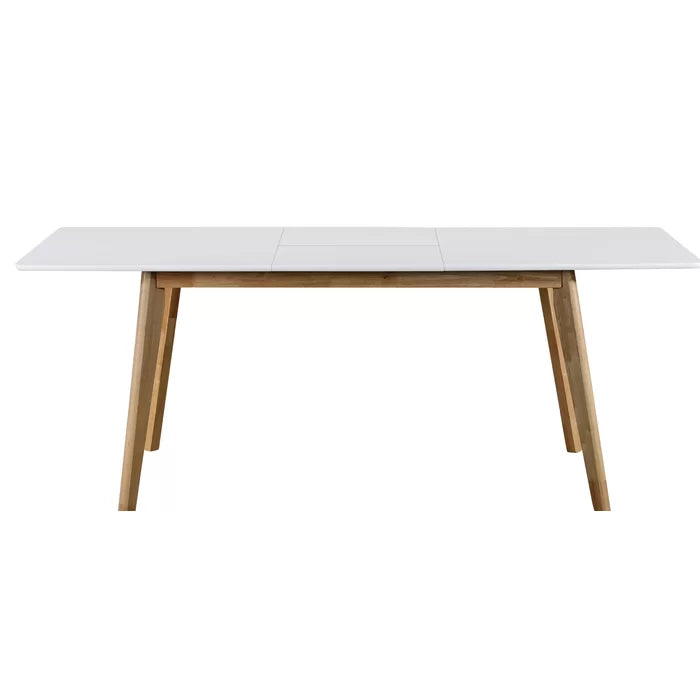 White/Natural Mccaffrey Extendable Dining Table