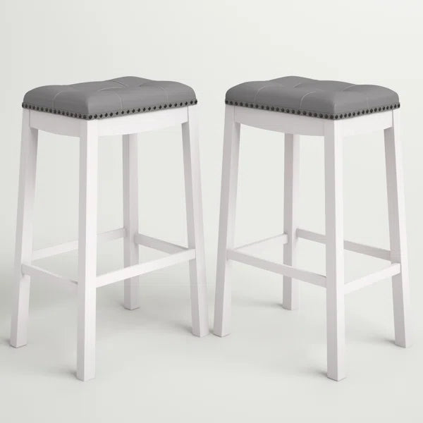 White Mccauley Bar Stool (Set of 2)