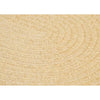 Mcclanahan Braided Area Rug in Yellow oval 2'x3'