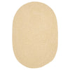 Mcclanahan Braided Area Rug in Yellow oval 2'x3'