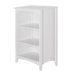 White Mccrory 36'' H x 30'' W Solid Wood Standard Bookcase SHB230