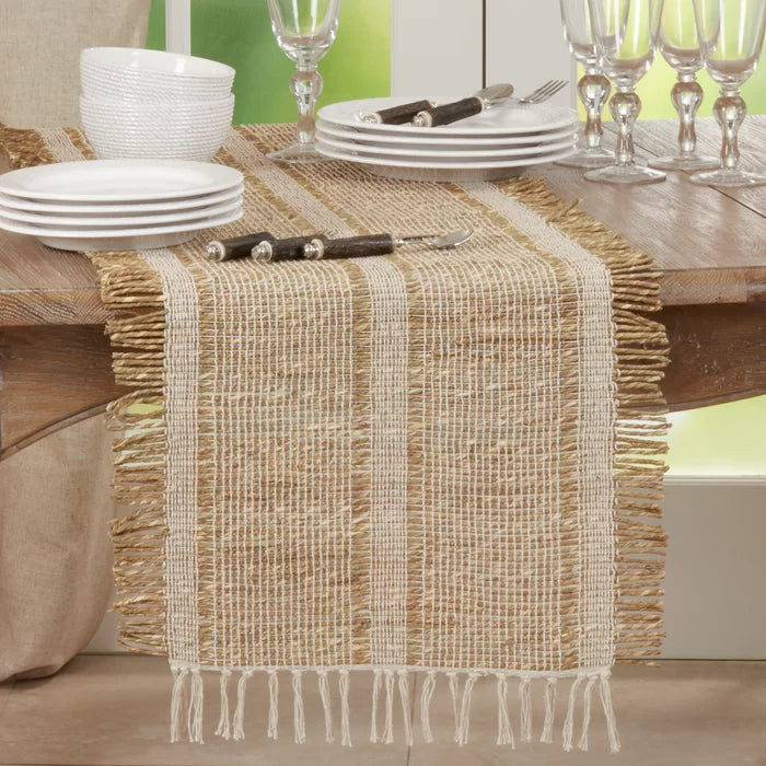 72" x 16" Mcentee Cotton Blend Table Runner