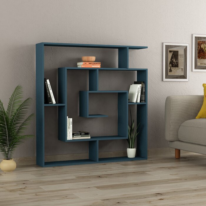 Mckibben 51" x 49" Geometric Bookcase EJ319