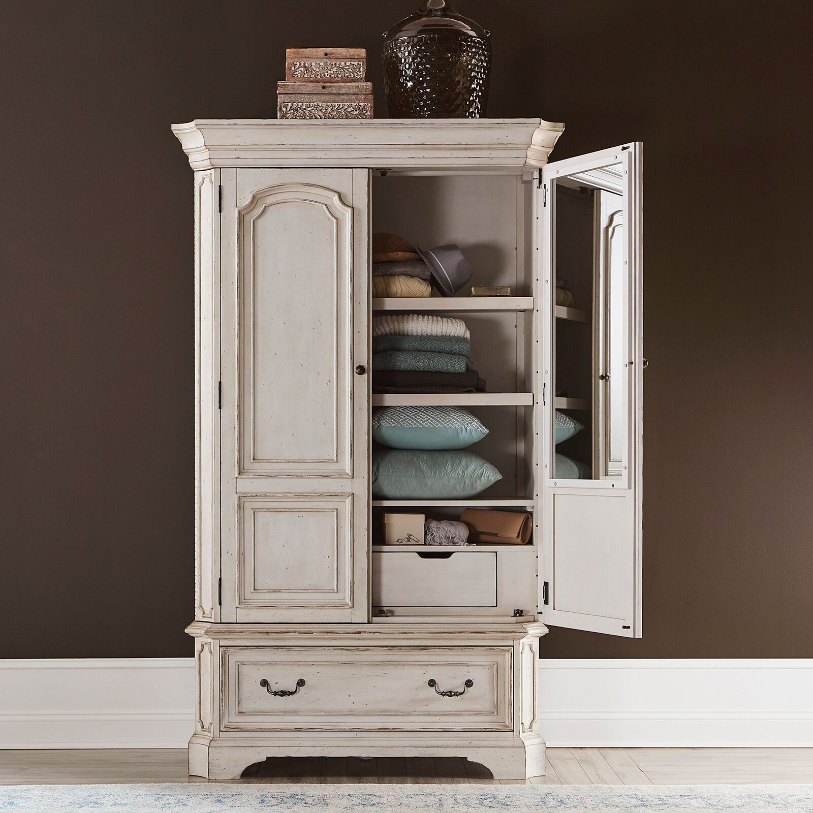 White Mcswain Armoire **Top only** CL134