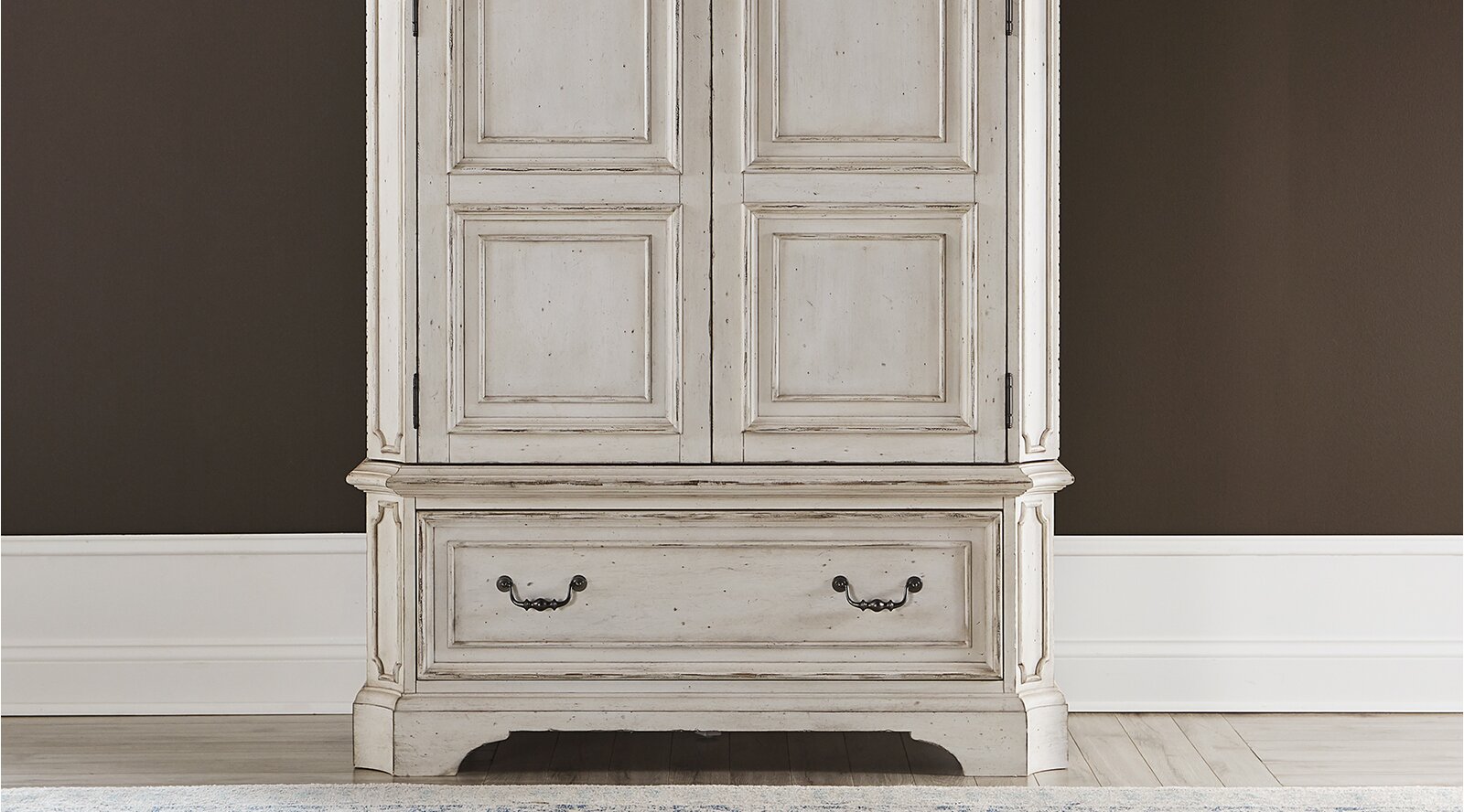 White Mcswain Armoire **Top only** CL134