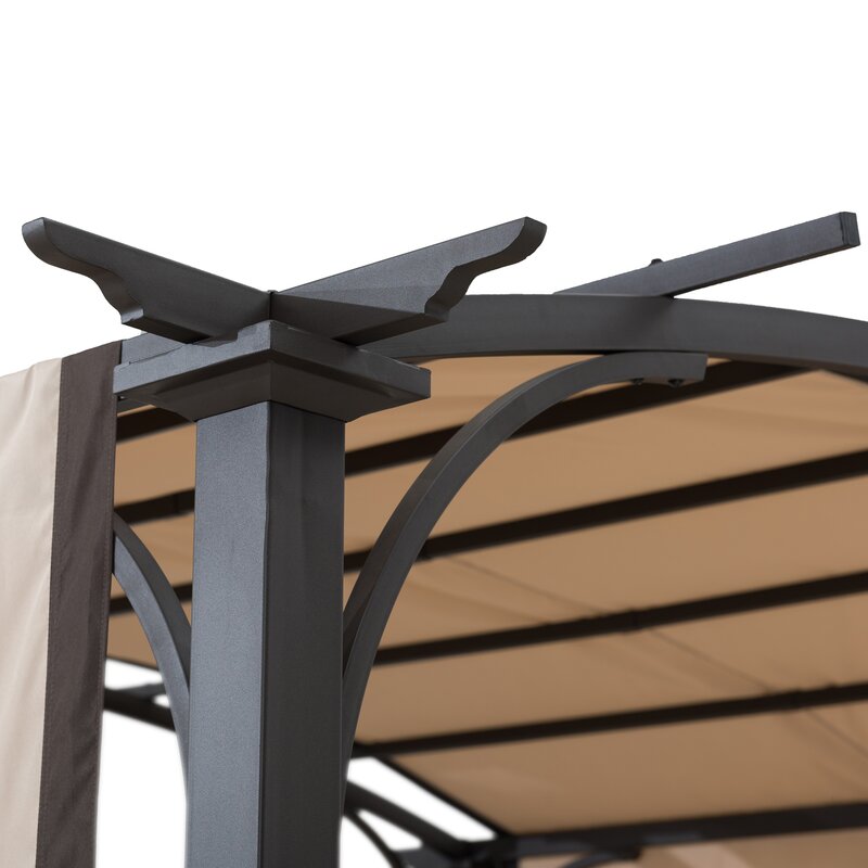 Meadow 11 Ft. W x 9.5 Ft. D Metal Pergola with Canopy KB571