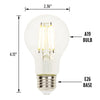 5136100 6.5 Watt (60 Watt Equivalent), A19 LED Dimmable Light Bulb, Warm White E26/Medium (Standard) Base (Set of 10) TTR555