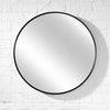 24'' x 24'' Black Menahan Makeup / Shaving Mirror