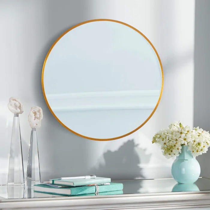 28'' x 28'' Gold Menahan Makeup / Shaving Mirror