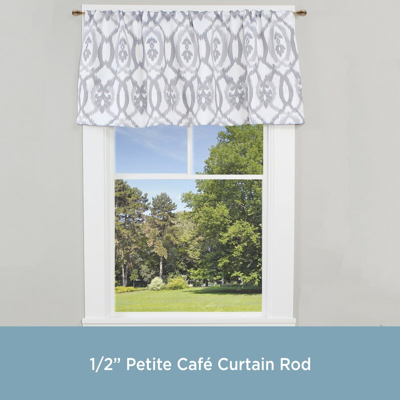28" - 48" Brushed Brass Mendoza Single Curtain Rod
