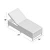 Menifee Reclining  Chaise Lounge with Cushion, White K7193
