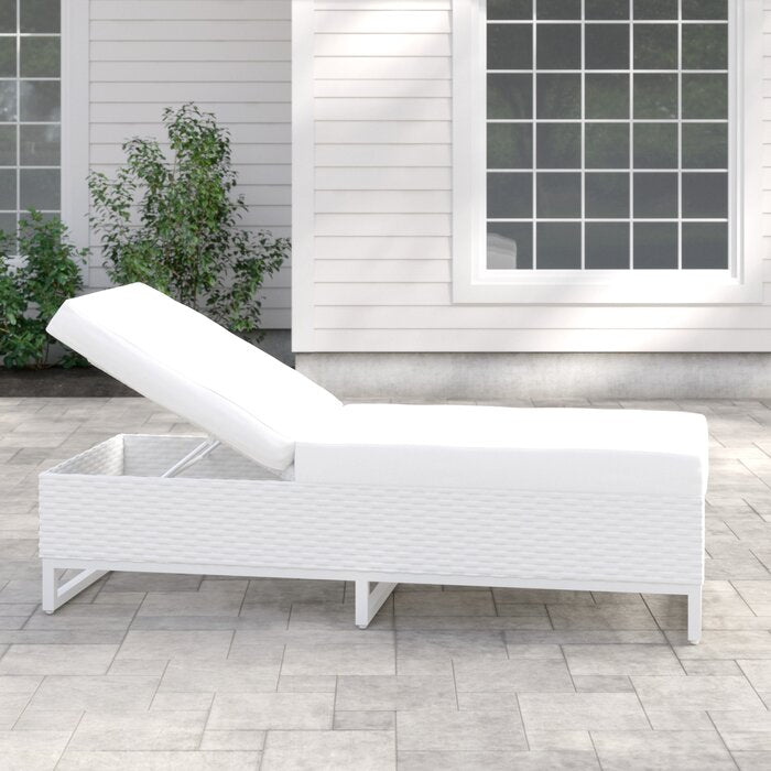Menifee Reclining  Chaise Lounge with Cushion, White K7193