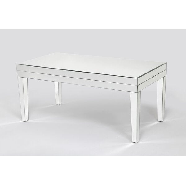 18.5'' H x 41'' L x 24'' D Menke Beveled Mirror Coffee Table
