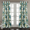Merion Floral Room Darkening Thermal Grommet Curtain Panels (Set of 2) #HA102