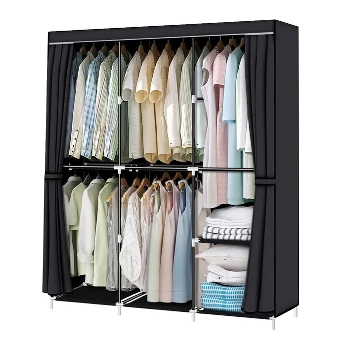 Black Meriwether 50'' Portable Wardrobe