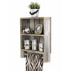 Natural Merlene 2 Piece Solid Wood Tiered Shelf with Towel Bar