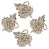 Metal Napkin Rings with Leaf Design (Set of 4) EE506