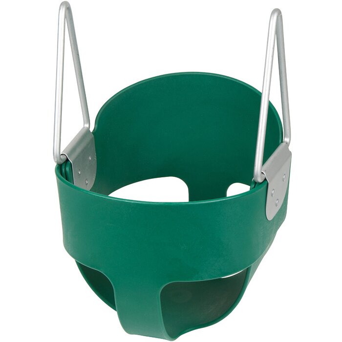 Plastic/Metal Bucket Swing, Green (#701)