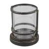 6.96'' H x 6.18'' W x 6.18'' D Black Metal Tabletop Hurricane Holder TTR259