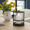 6.96'' H x 6.18'' W x 6.18'' D Black Metal Tabletop Hurricane Holder TTR259
