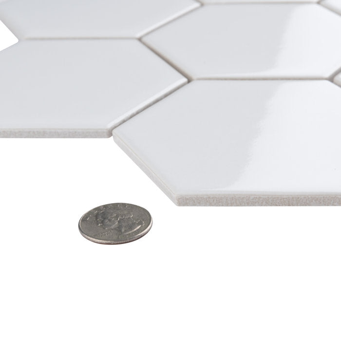 Metro Super Hex Porcelain Mosaic Tile