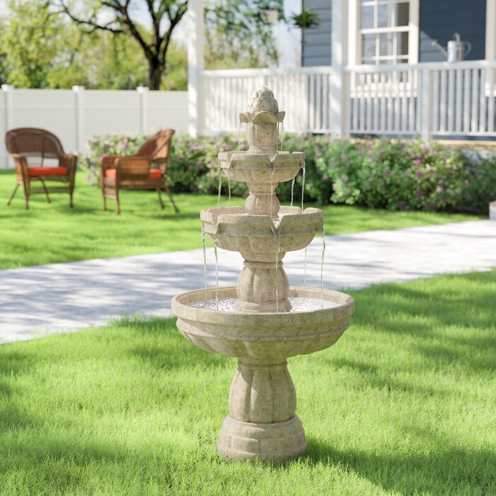 Michigan Fiberglass 3-Tier Water Fountain LX5588