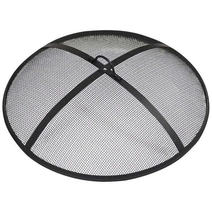 4.5" H x 24" W x 24" D Mililani Heavy Duty Round Fire Pit Spark Screen