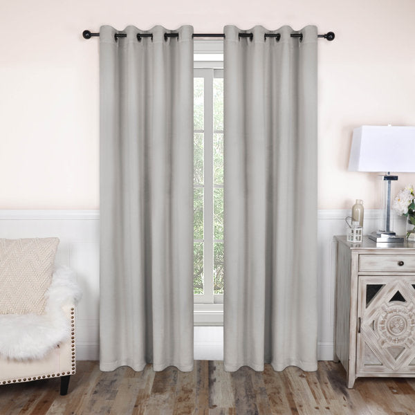 52" W x 96" L Millendon Polyester Curtain (Set of 2)