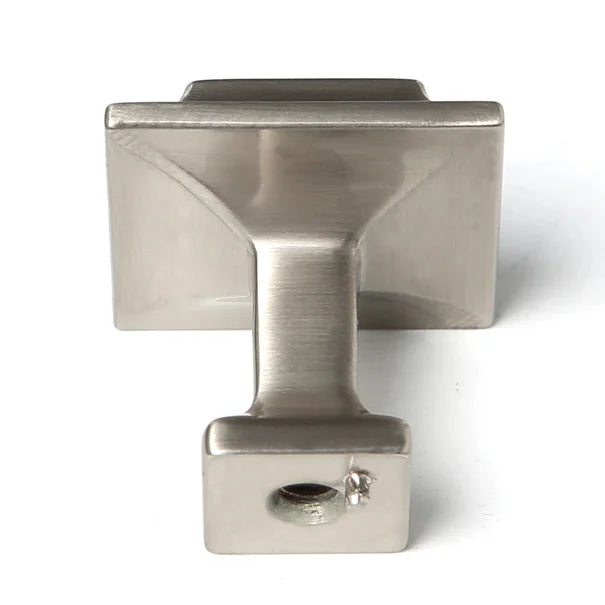 1" H x 1" W x 1" D Satin Nickel Millenium Square Knob, (Set of 3)