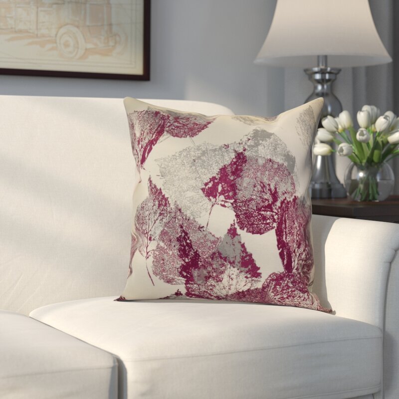 16" H x 16" W x 6" D Purple Miller Memories Square Pillow Cover & Insert B21-BFS101