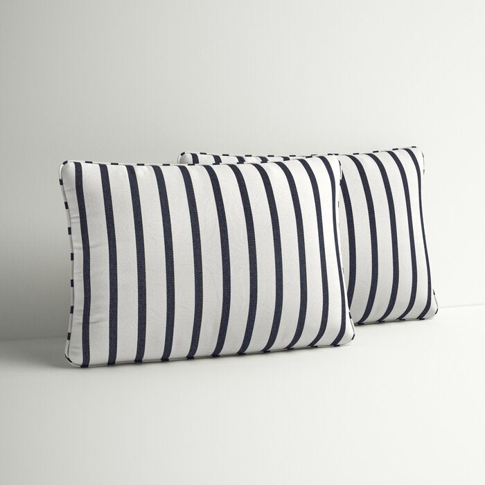 13"H x 20"W Millie Indoor/Outdoor Sunbrella Lumbar Pillow (Set of 2)