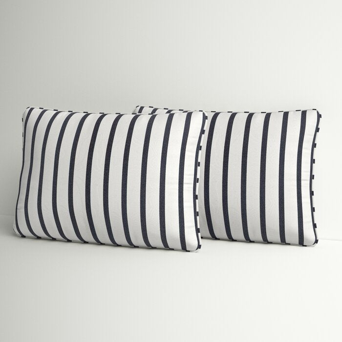 13"H x 20"W Millie Indoor/Outdoor Sunbrella Lumbar Pillow (Set of 2)