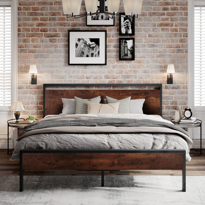 39'' H x 56'' W x 80'' L King Minas Bed
